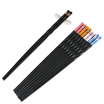 100 Run Bairun alloy chopsticks set home chopsticks 5 double-loaded non-slip non-moldy 5 kinds of color creative chopsticks suit 19179