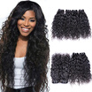 Malaysian Natural Wave Human Hair Weave 3 Bundles Non Remy Hair Extensions Unprocessed human hair Natural Color