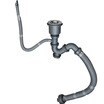 Larsd 9126 Sink Drainer Vegetable Basin Underwater Accessory Kitchen Underwater Water Sink Under Water Pipe Single Slot