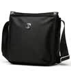 St Paul&39s men&39s bag casual shoulder Messenger bag male models black canvas bag vertical black