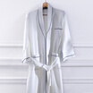 LENCIER LENCIER bathrobes home five-star hotel couple spring&summer bathrobes pure cotton soft water absorption men&women universal blue edge L