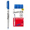 Sharpie anti-fade mark pen fine blue paper box 12 loaded