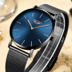 Guanqin Brand Luxury Simple Design Ultra Thin Mesh Band Quartz Watch Men Business Waterproof Steel Wristwatch Relogio Masculino