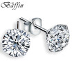 Baffin S925 Stud Earrings With Cubic Zirconia Sterling Silver Earrings For Women Men Jewelry