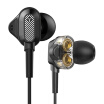 BYZ K88 bass K singing it double moving coil sound unit headphones in-ear universal Android Apple phone earbud black