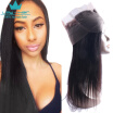 8A Brazilian 360 Lace Frontal With 2 Bundles Straight Pre Pluched Lace Frontal Band Closure With 2 Bundles