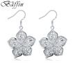 BAFFIN Bohemian Flower Shaped Drop Earrings Silver Plated Fashion Jewelry For Women Party Wedding