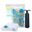 Camellia engrosamiento al vacío bolsa de compresión bolsa de almacenamiento colcha de algodón bolsa de viaje Juego de 6 piezas 3 grande 3 bomba de mano mediana