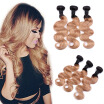 Ombre Peruvian Body wave Hair 4 Bundles Ombre Hair T1B27 Cheap Hair Bundles Ombre Human Hair Extensions Free Shipping