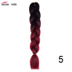 Silky Strands 24 100g Ombre Synthetic Braiding Hair Extensions For Crochet Braids Kanekalon Jumbo Braids Two Tone Ombre Color 1p