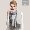 19075cm 2017 New Fashion Double-sided Pure Color Cashmere Scarf Keep Warm Comforter Wool Thickness Scarf Fringed Pashmina shawl