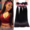 Brazilian Straight Hair 3 Bundle Deals 7A Unprocessed Virgin Hair Wet And Wavy Virgin Brazilian Hair Straight Weave Human Hair