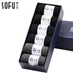 Sushi Square SOFU men&39s socks fashion business cotton socks casual socks men 6 pairs of boxed mixed color