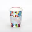 Lock & lock Creative ceramic cup French Bull simple couple cups 370ML raw as summer flower mugs with cappuccino cup FBT003