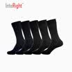 INTERIGHT smear sticky business men socks 5 pairs of mixed color uniform