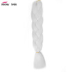 Ishow 24inch Synthetic Braiding Hair Pure Color HighTemperature KanekalonJumbo Braid Hair Extensions Crochet Yaki Texture 1pc100g