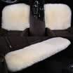 Antarctic people nanjiren wool cushions in the long hair cushion winter car seat cushion pad car pad car dual-use car seat car home dual-use three-piece pearl white