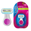 Glevanes Aloe Vera Hair Removal Knife 1 Tool Holder 2 Blade Knife To Leg Hair Removal Device