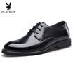 Playboy PLAYBOY ESTABLISHED 1953 Men&39s classic lace business casual shoes wedding shoes round dress shoes men&39s shoes 6CW513009D01 black 43