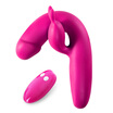 luv n &39Fun Run Rabbit Adult Sex Supplies Shaking Stick Women Warming Waterproof Remote Charger Female Masturbation Massager Couple with Remote Control - Purple