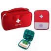 Qinglan travel medicine kit medicine box first aid kit portable medicine box wash storage bag 2 sets of gift double-layer pill box