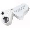 Paulone 30 times 60 times led light magnifier double lens jewel appreciation magnifier antique stamp collection magnifying glass 9889