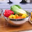 Baijie Kitchen stainless steel wash basin wash basket basket drain basin wash baskets fruit basket 24cm DT-W1204