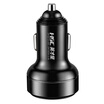 HSC-109D car charger car charger cigarette lighter 31A dual USB one drag two aluminum alloy voltage detection LED digital display