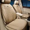 Wufu Golden Bull 3D Leather Car Cushion Universal Seat Car Seat Cover Elegant Beige