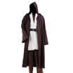 Fashion Halloween Costume Hooded Cloak Cape Jedi Cosplay Star Wars Jedi Knight Robe Apparel