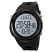 skmei watch mens sports watch fashion big dial luminous electronic watch 1310 black