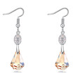 Water Drop Austrian Crystal Long Drop Earrings Jewelry For Women Hanging Earring High Quality Party Gift 25259