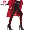 Pierre Cardin warm pants women plus cashmere 1200D beauty hip long legs V crotch times heat satisfied fast hot velvet seaweed velvet double knee cold warm step on the leggings 1 set with black uniform