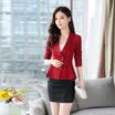 Fort Sheng 2017 new women&39s autumn fashion personality simple short jacket long-sleeved Slim single-breasted yzHYYX1193 blue L
