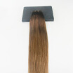 High Quality Ombre Balayage Color 2 Fading to 8 Brazilian Remy Hair Full Set Hair Wefts