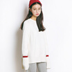 City plus CITYPLUS 2017 autumn&winter new women&39s clothing art big size coat round neck pilling sweater color tattoo sweater CWYC179363 navy color