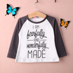 NEW Baby Girls Cotton T-Shirt Wonderful Girl Toddler Long Sleeve T-Shirt Blouse