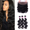 Peruvian Body Wave 3 Bundles With Lace Frontal Weave Peruvian Virgin Hair With Lace Frontal Closure Body Wave With Closure