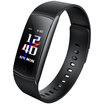 EI Microscope Bracelet Watch 2 Smart Sports Watch Screen Display Fearless Bright Heart Rate Test Incoming Call Message Reminder Display Men&Women Available Black