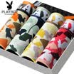 Playboy PLAYBOY Men&39s underwear Men&39s flat underwear sticky fiber plus Leica card printed ginkgo leaf Minggang four pants 4 installed XXXL 185110