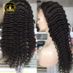 Peruvian Deep Wave Human Hair Full Lace Wig Peruvian Virgin Hair Deep Wave Full Lace Wig With Baby Hair