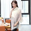 STORY Of SHANGHAI Ladies Woolen Scarf Warm & Warm Scarf Shawl Elegant Striped Pink