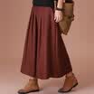 City plus CITYPLUS 2017 autumn&winter new women&39s art high waist A word pleated long skirt wild hair half skirt CWQZ179259 flower gray M