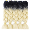 Synthetic Braiding Hair Jumbo Braid Hair 5pcslot High Temperature Kanekalon Fiber for Twist Braiding Hair 24" Black-Blonde