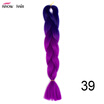 Silky Strands 24 100g Ombre Synthetic Braiding Hair Extensions For Crochet Braids Kanekalon Jumbo Braids Two Tone Ombre Color 1p