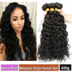 8A Malaysian Natural Wave Virgin Hair 4 bundlesLOT Soft Human Hair Bundles Natural Color Can be DyedBleached
