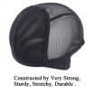 Breathable Mesh Dome Wig Cap For Making Wig Snood Stretchy Wig Cap Black