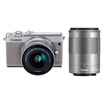 Canon EOS M100 Micro Single Head Double Ender Gray EF-M 15-45mm & EF-M 55-200mm