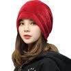 GLO-STORY Hat Autumn&winter plush wool cap warm earmuffs cap moon cap WMZ734053 Navy Blue