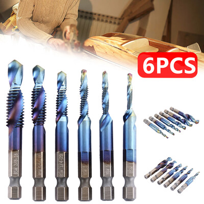 6PCS Drill 05mm 07mm 08mm 1mm 125mm 15mm Hexagon Shank Drill Compound Tap Suitable for Soft Metal Aluminum Plate Iron Plate
6PCS Drill 05mm 07mm 08mm 1mm 125mm 15mm Hexagon Shank Drill Compound Tap Suitable for Soft Metal Aluminum Plate Iron Plate